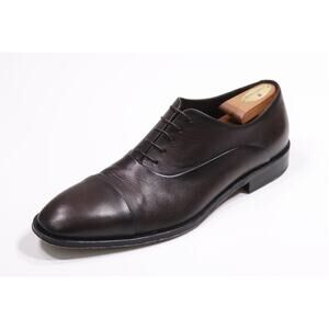 Boss Dark Brown Captoe Leather Oxford Dress Shoes Hugo Boss Current US 13